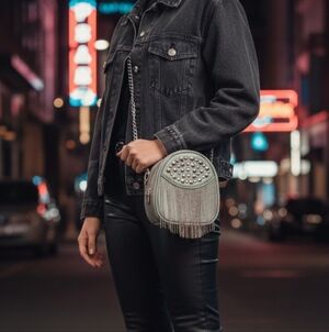 Fringe Mint Crossbody